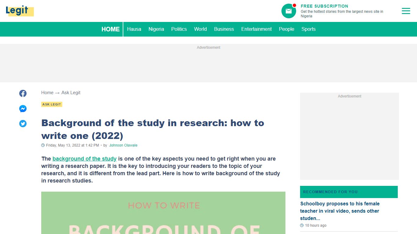 Background of the study in research: how to write one (2022)